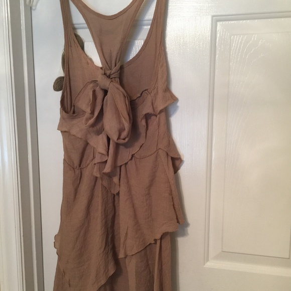 tan brown long top size small women's - Picture 7 of 8